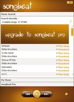 Songbeat search results