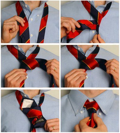 A simple knot for tying a tie