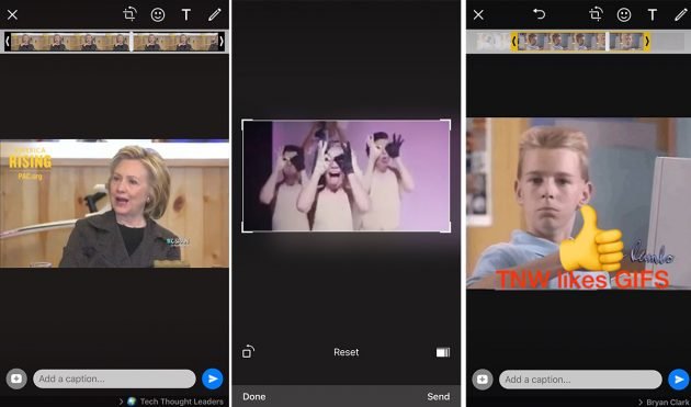 WhatsApp for iOS has learned how to work with gifs