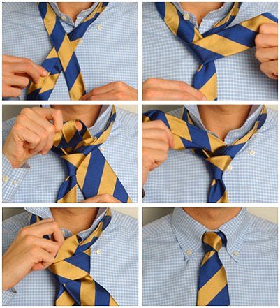 6 ways to tie a tie