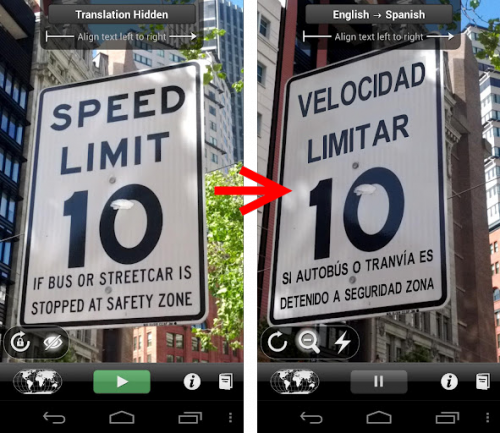 Augmented Reality Translator for Android