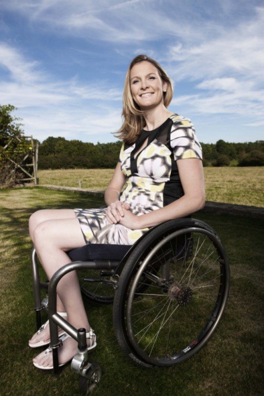 No excuses: Claire Lomas is the world's most unusual marathon runner