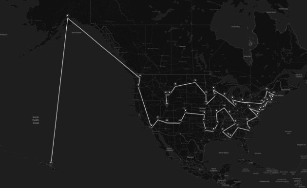 James Lawrence competition route