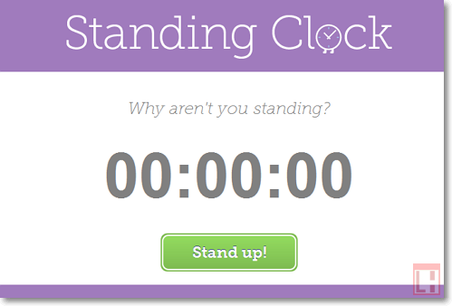 StandingClock: time tracking in the standing position