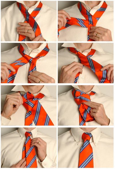 Asymmetric knot Half-windzer for tie