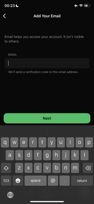 WhatsApp on iPhone now supports email login