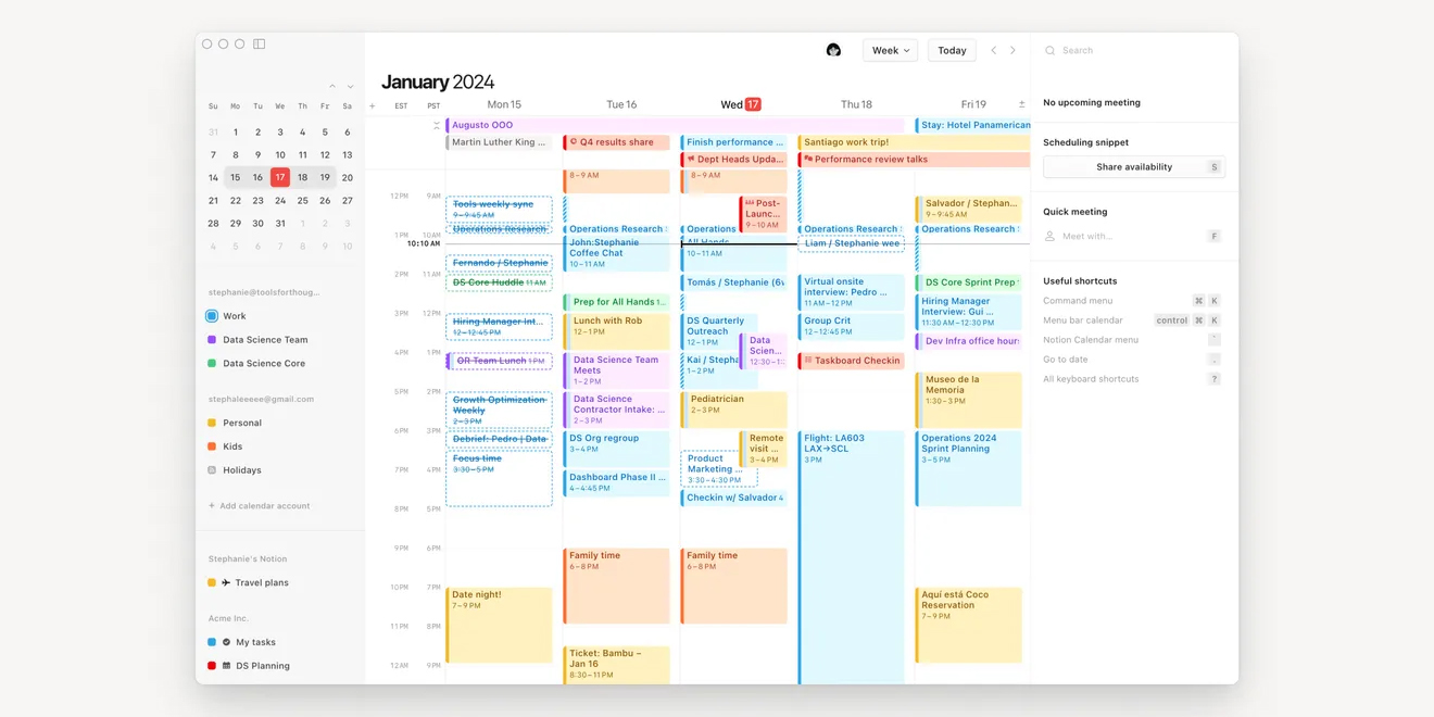 Notion has launched a new Calendar app